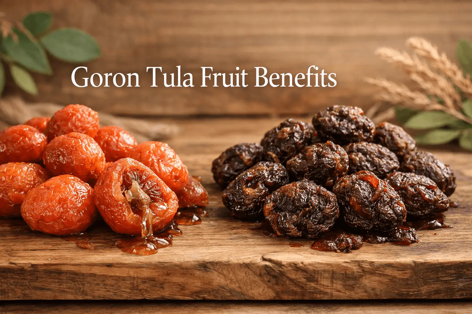 goron tula fruit benefits African chewing gum fruit dried and fresh gorontula fruit display