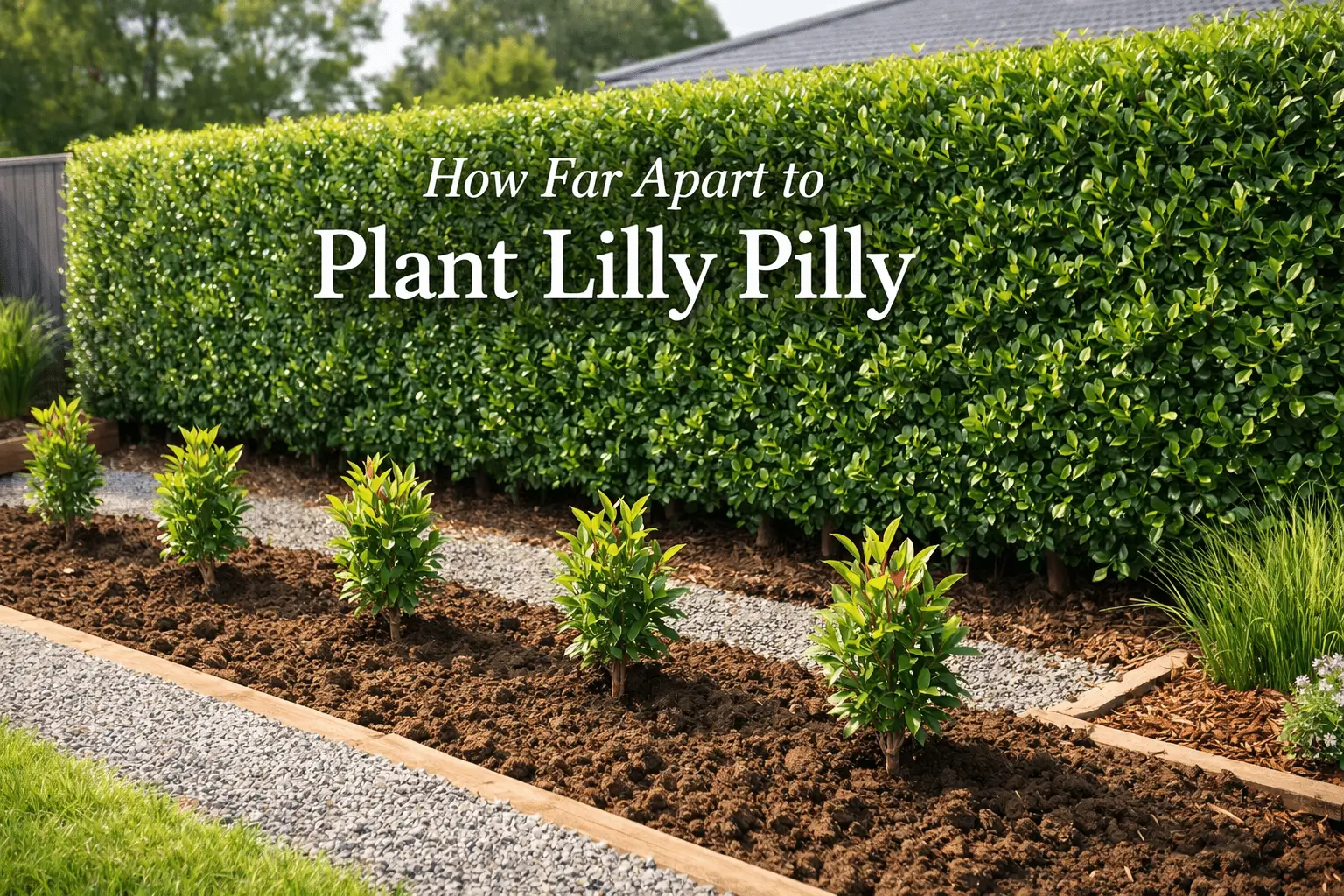 how far apart to plant lilly pilly hedge spacing guide