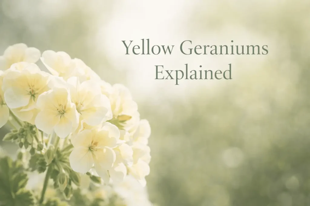 yellow geraniums