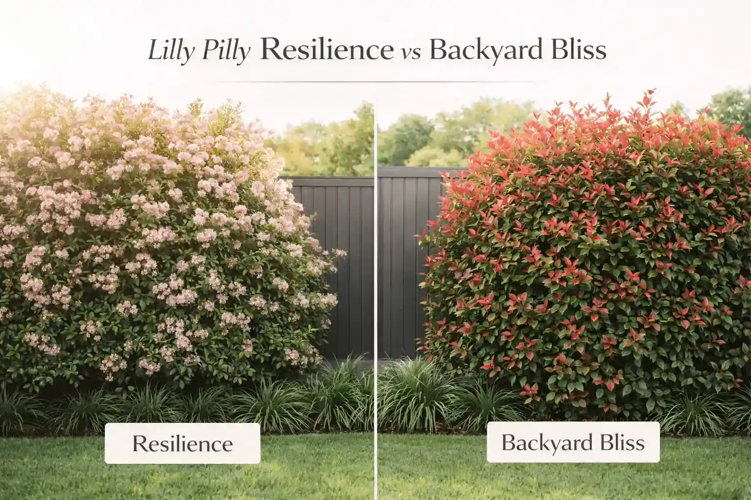 lilly pilly resilience vs backyard bliss