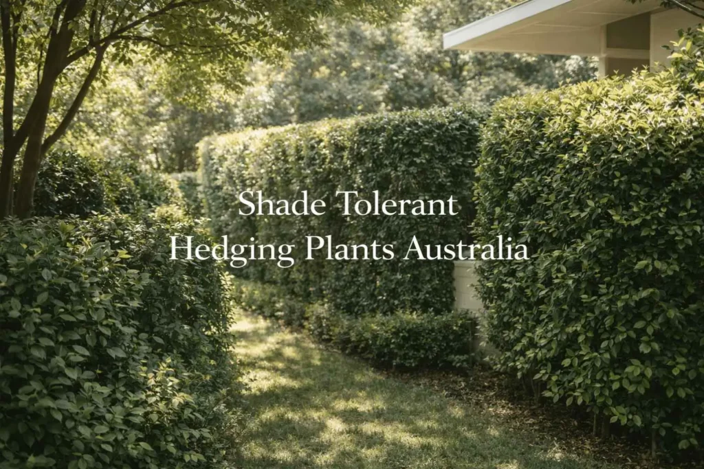 shade tolerant hedging plants australia