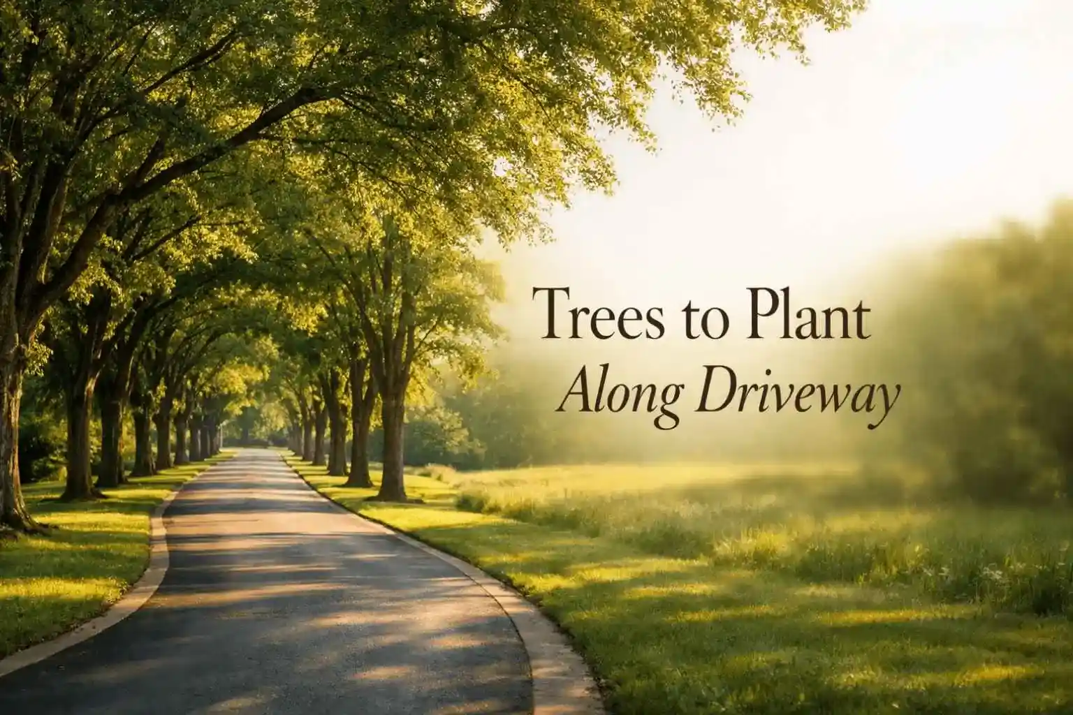 trees to plant along driveway