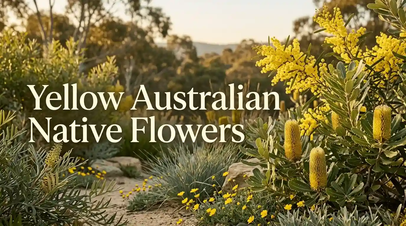 yellow australian native flowers