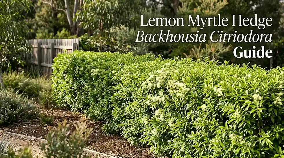 backhousia citriodora hedge