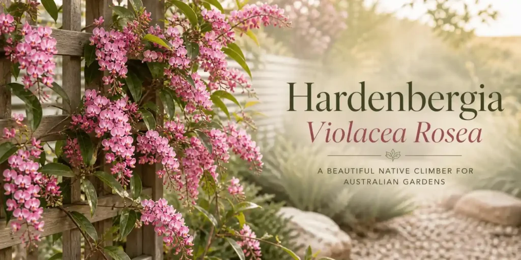 hardenbergia violacea rosea