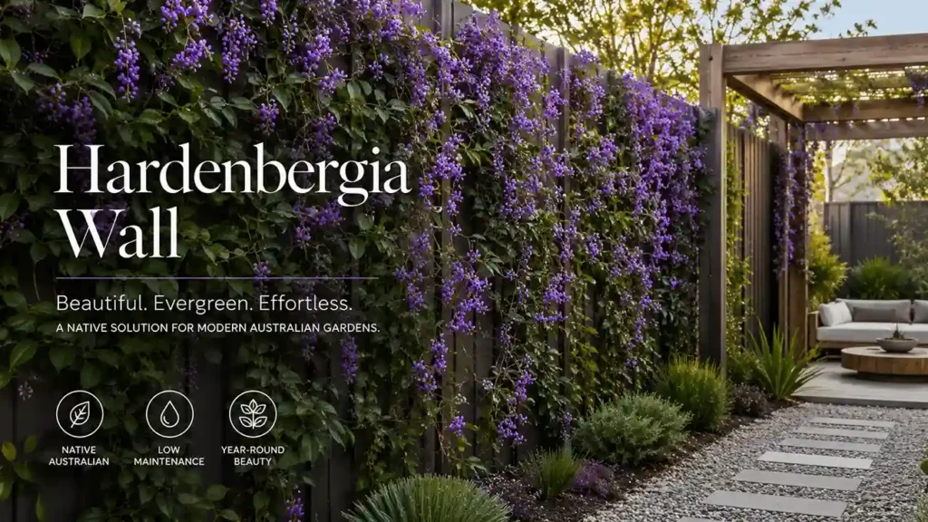 hardenbergia wall