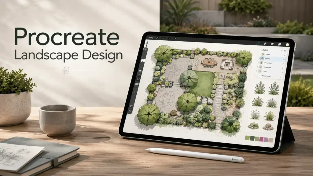 procreate landscape design