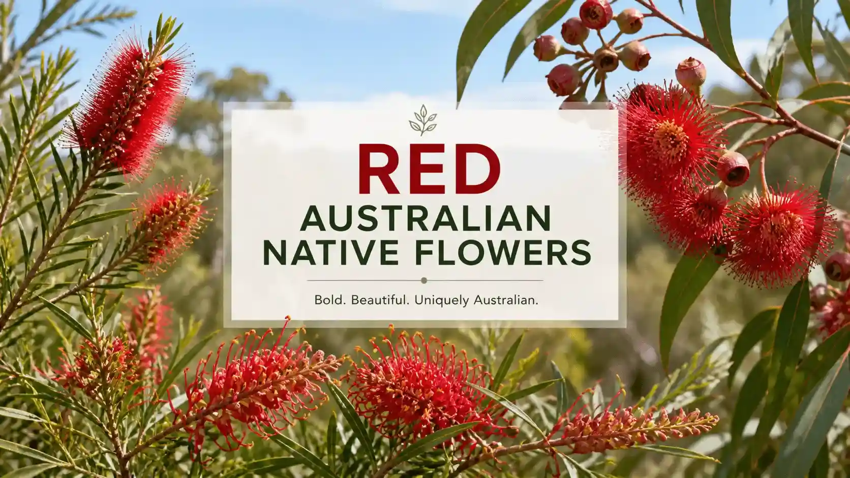 red australian native flowers