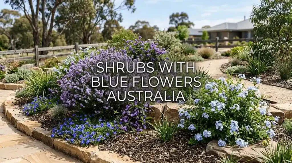 shrubs with blue flowers australia