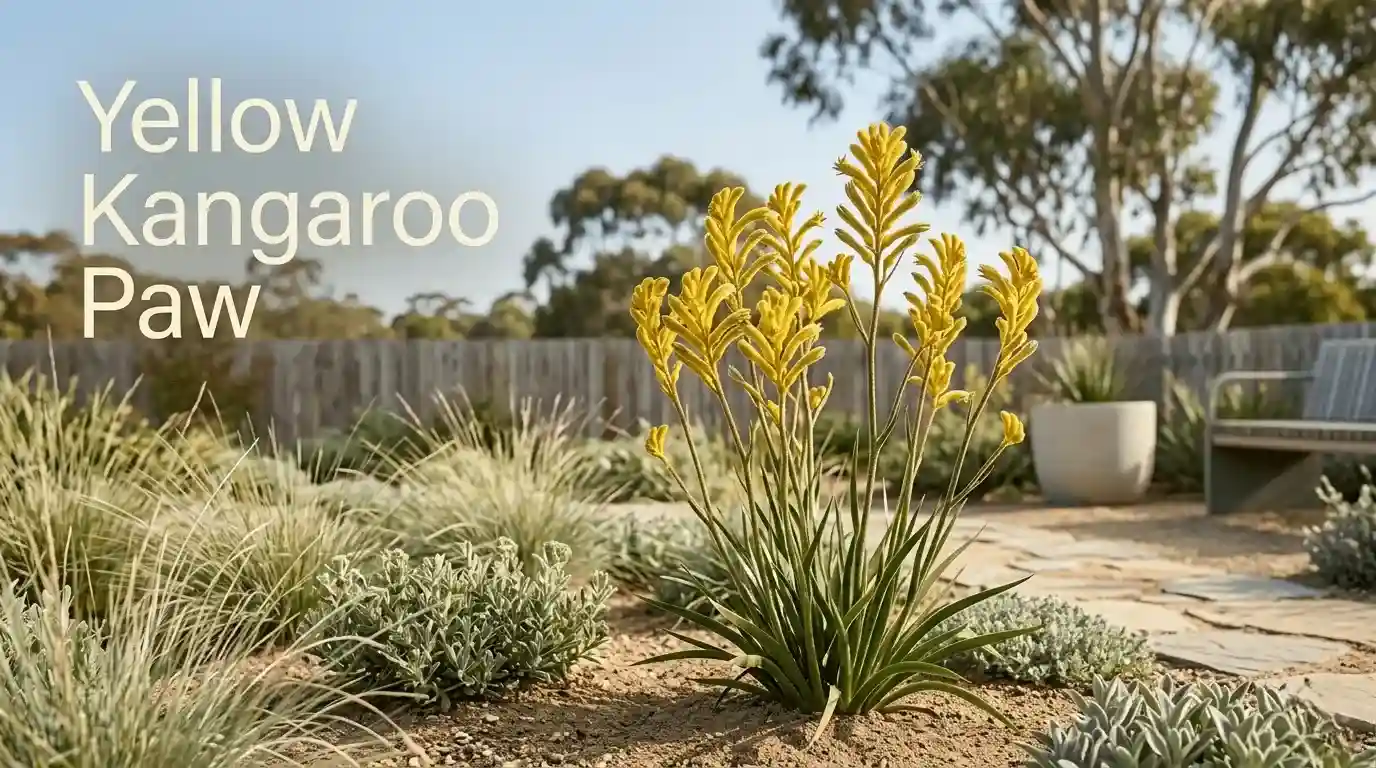 yellow kangaroo paw