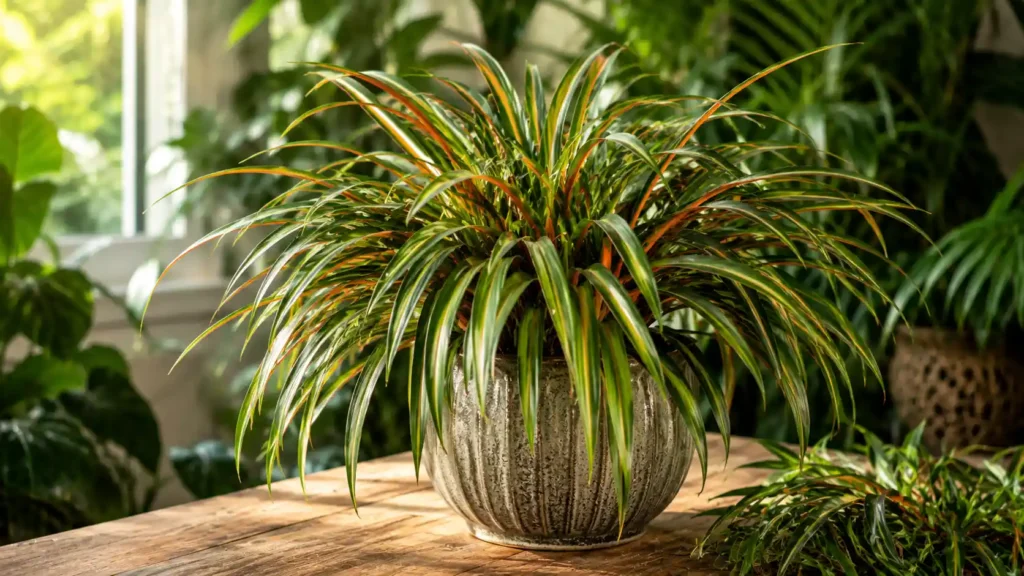 chlorophytum fire flash care