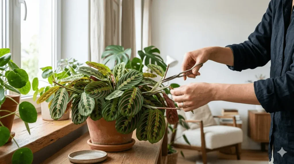 how to prune a prayer plant