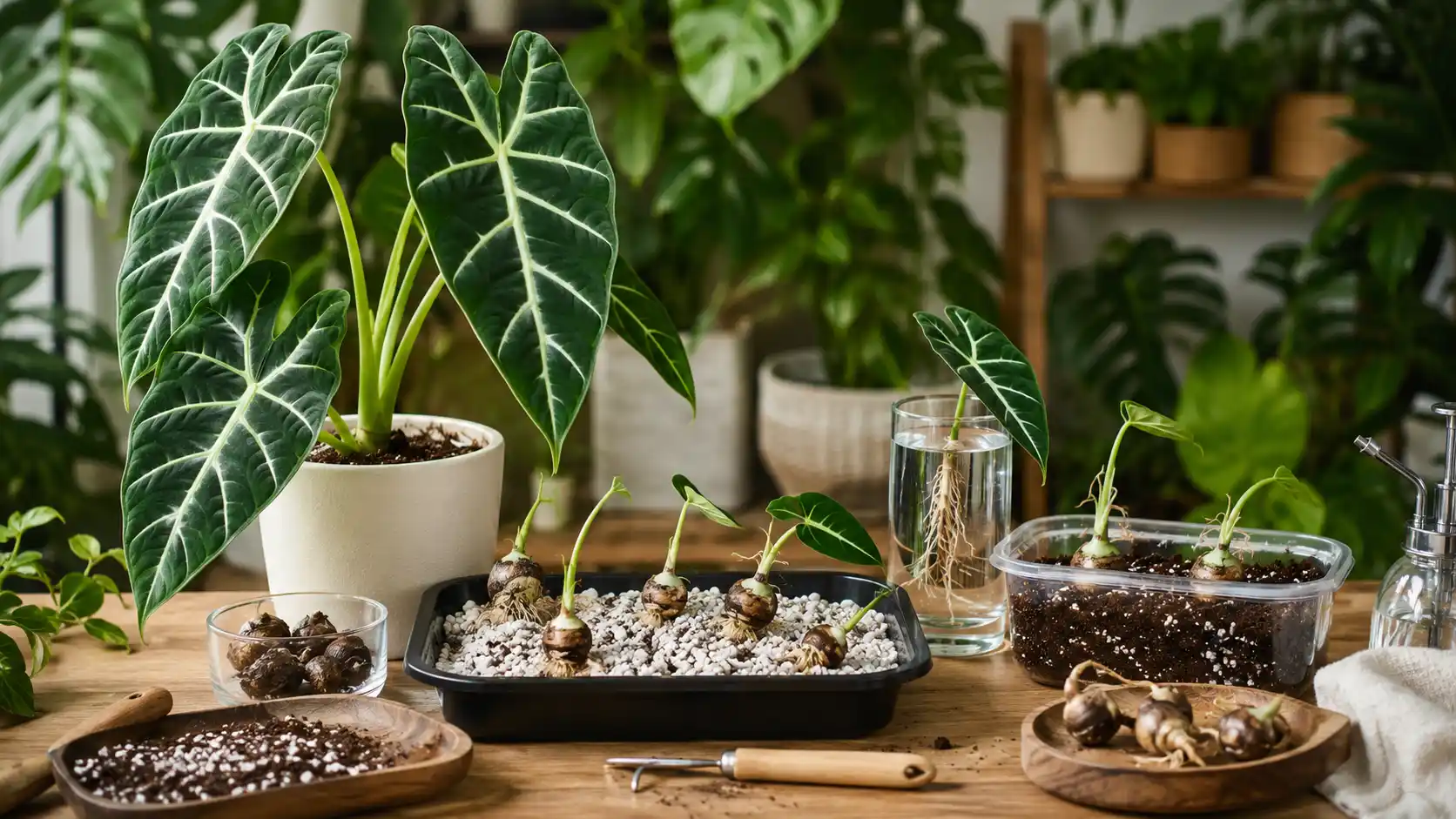 alocasia frydek propagation