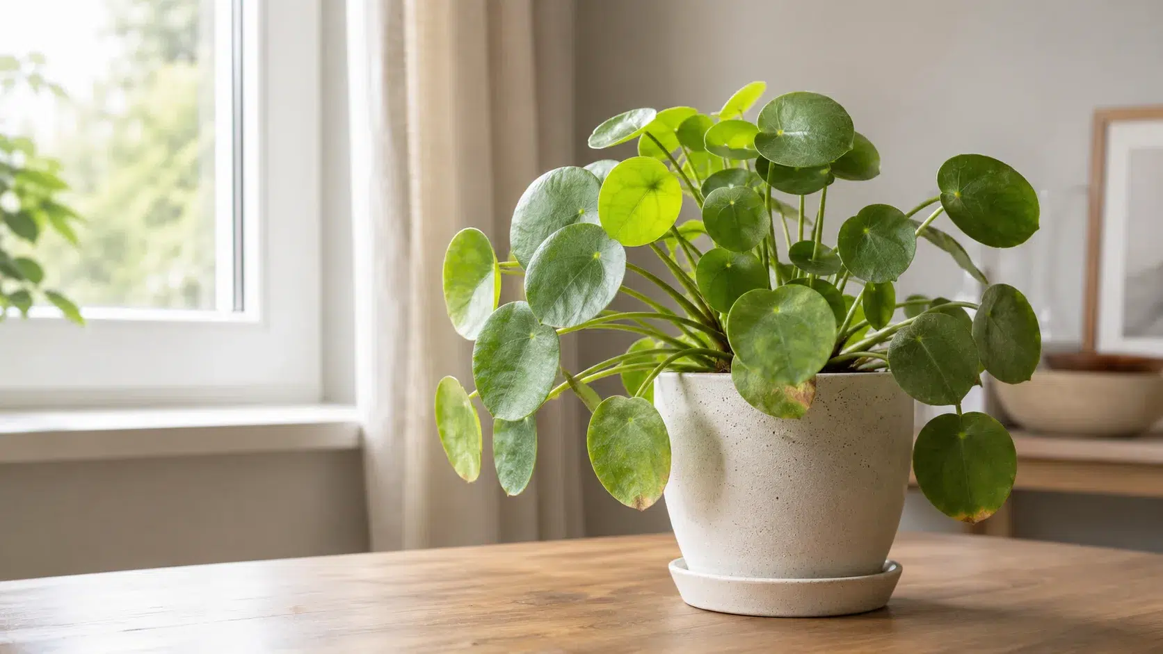 chinese money plant brown leaves