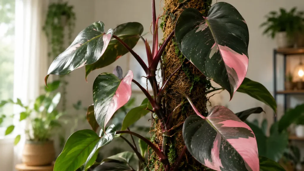 pink princess philodendron node
