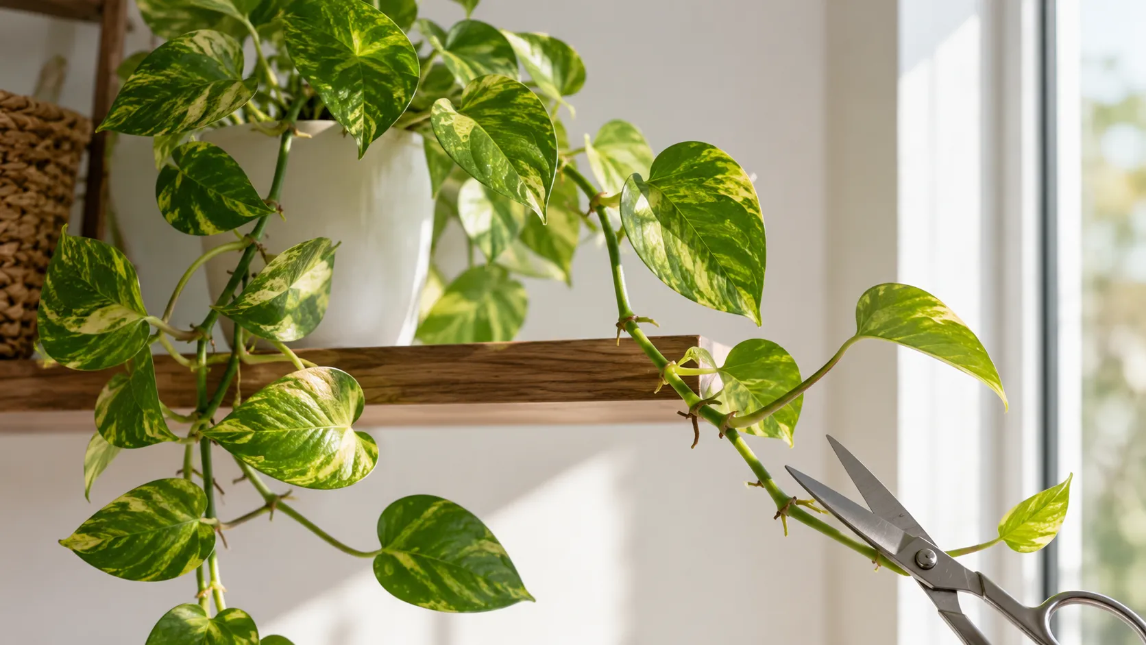 where to cut pothos to encourage growth