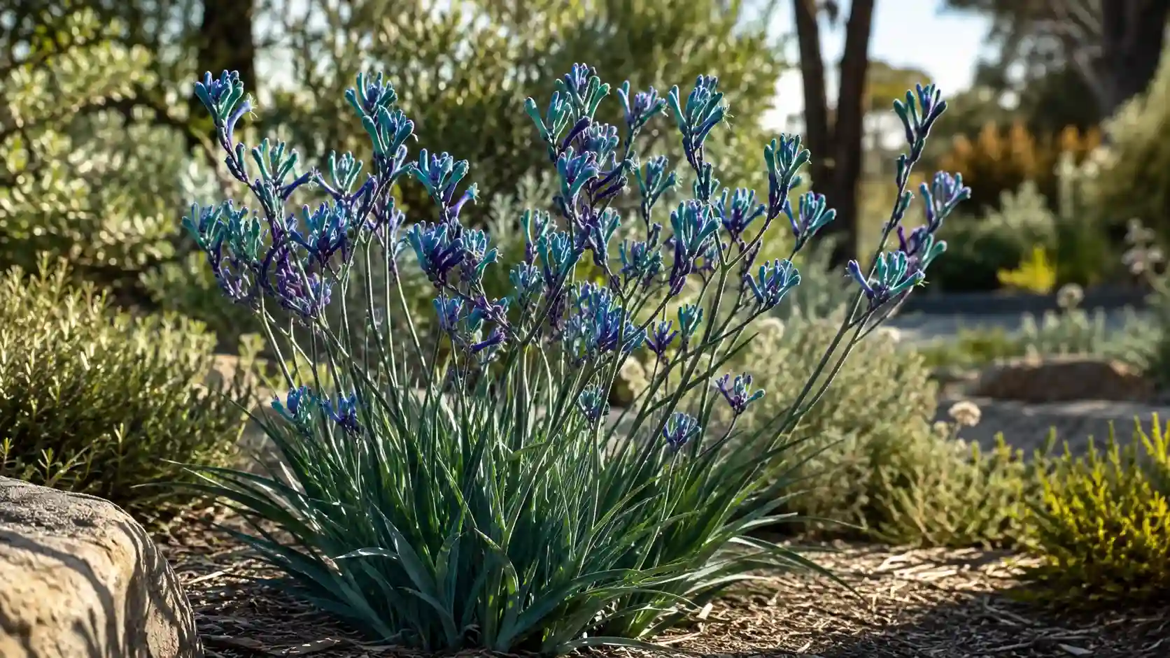 blue kangaroo paw
