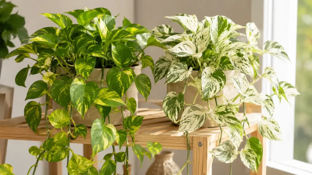 golden pothos vs marble queen