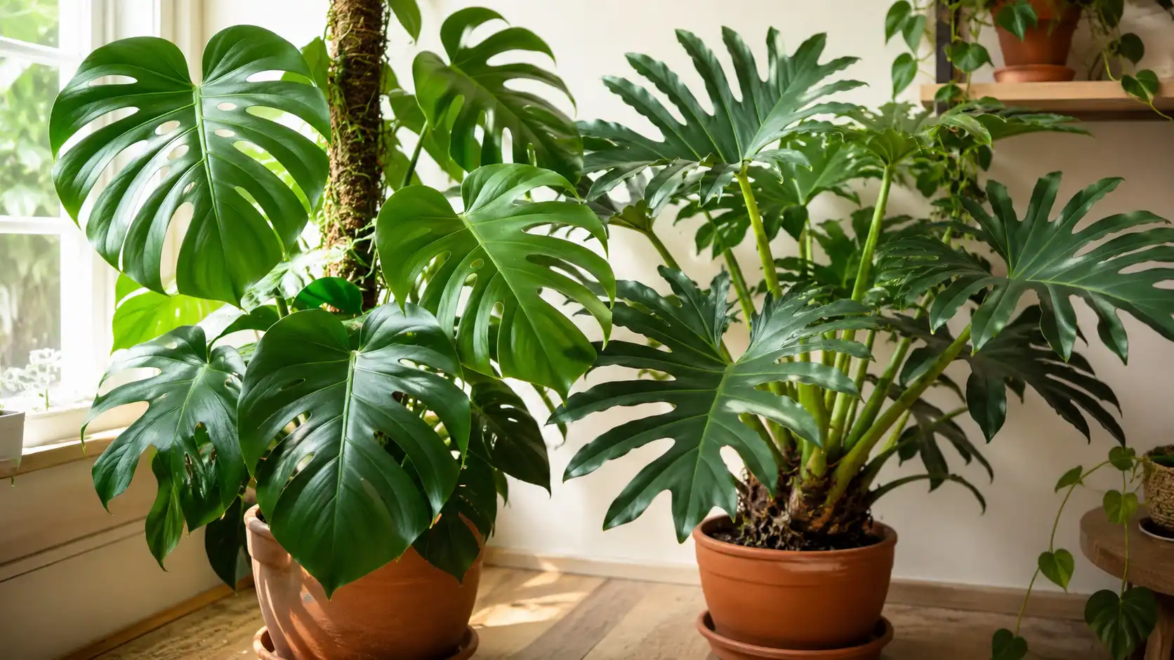 monstera vs philodendron